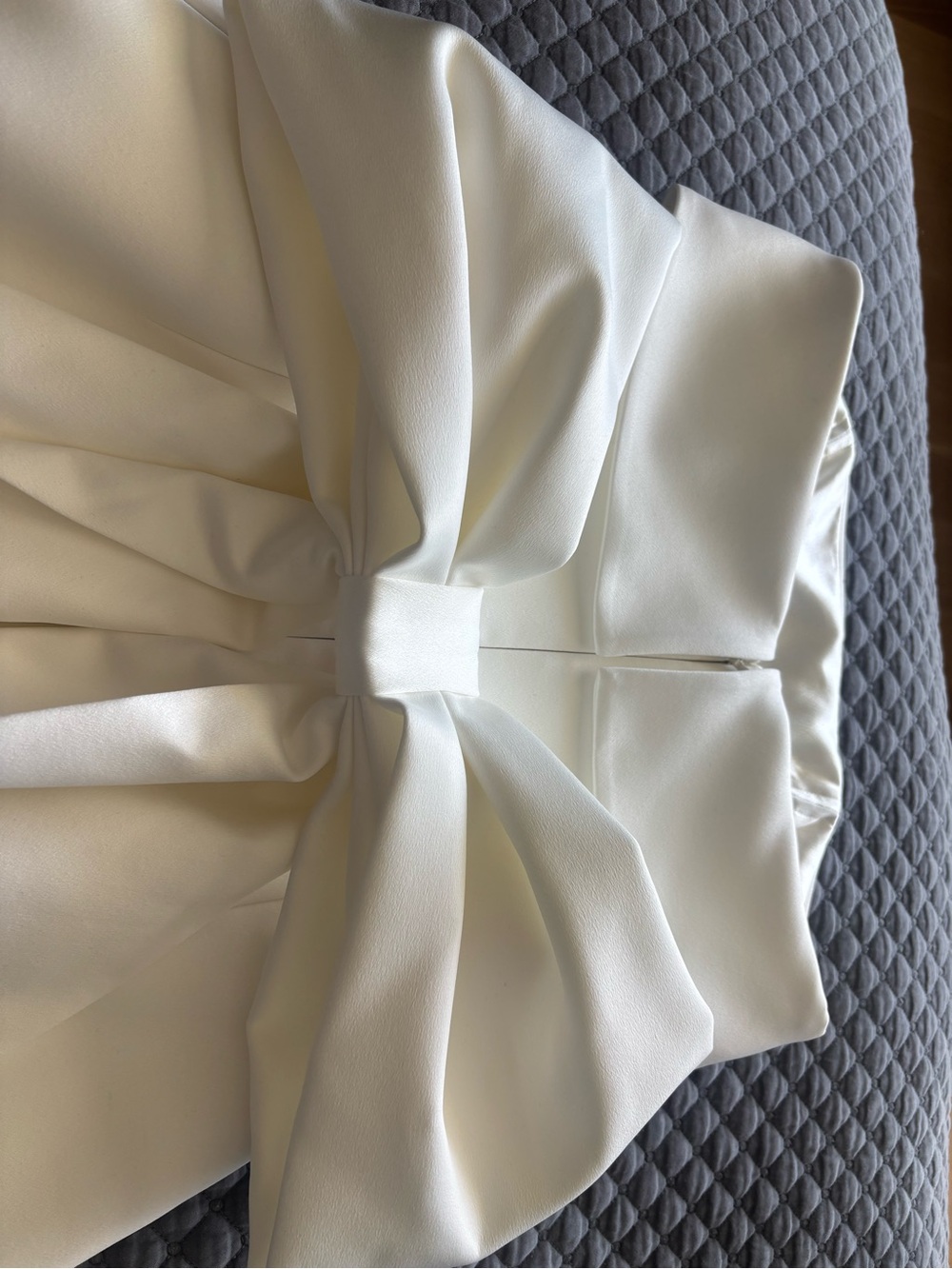 NADINE MERABI Heather Strapless White Mini Dress - Picture 7 of 12